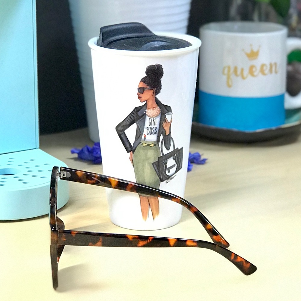 H & M Tortoise Sunglasses.  They are light weight and super trendy. - Picture 3 of 4